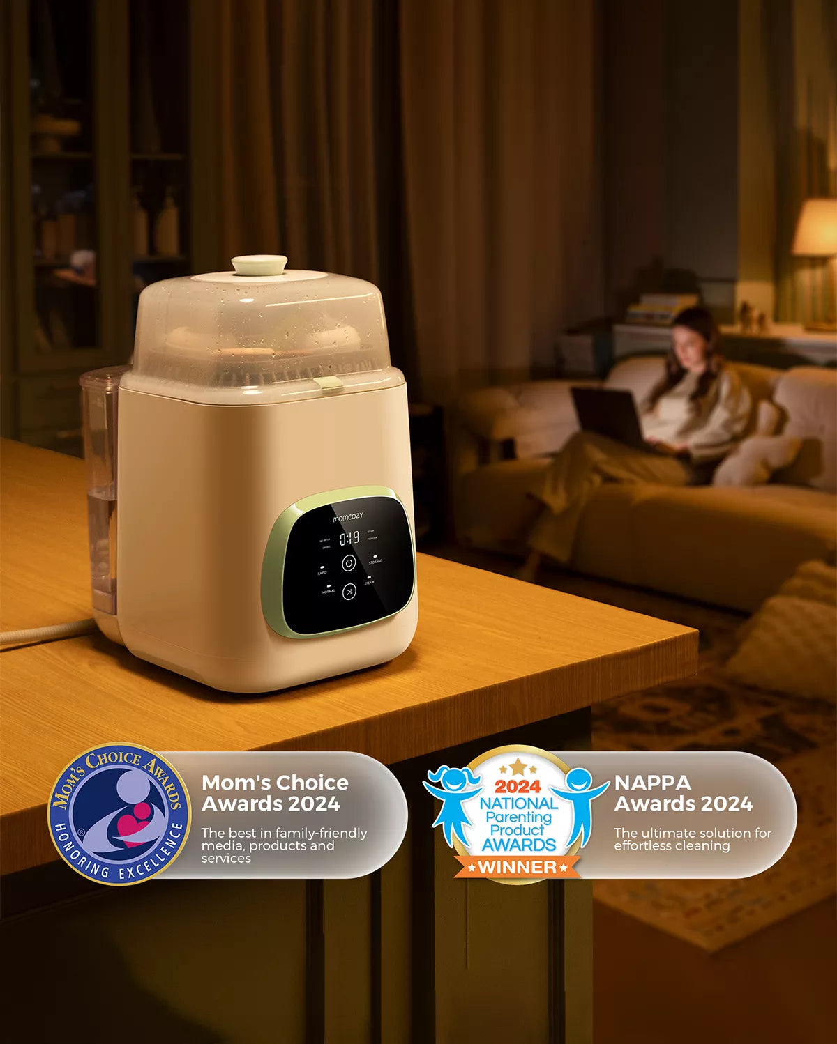 Momcozy KleanPal Pro автоматски чистач и стерилизатор за шишиња и бебешка опрема