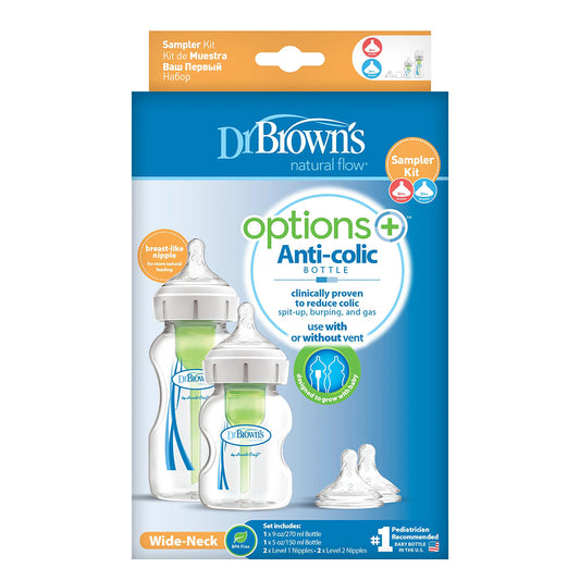 Dr. Browns Options Сет од две шишиња со широка цуцла 270мл и 150мл