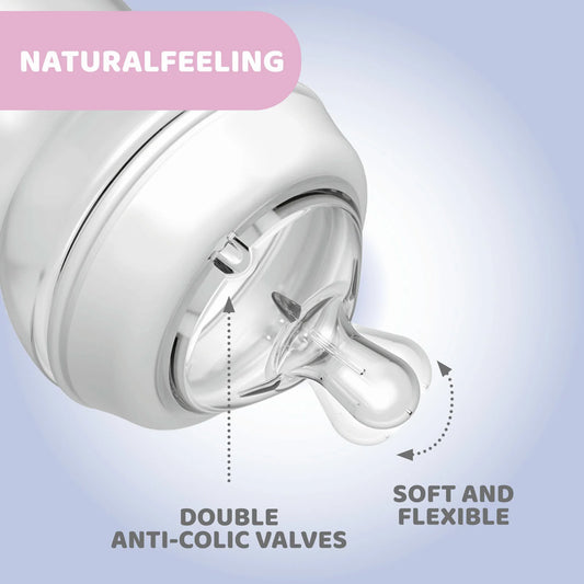Chicco Natural Feeling Шише за бебиња +6месеци 330мл