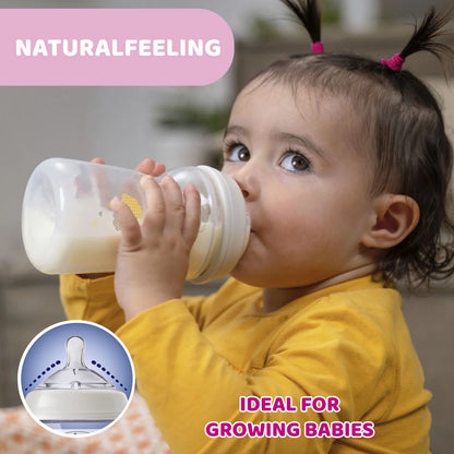 Chicco Natural Feeling Шише за бебиња +6месеци 330мл