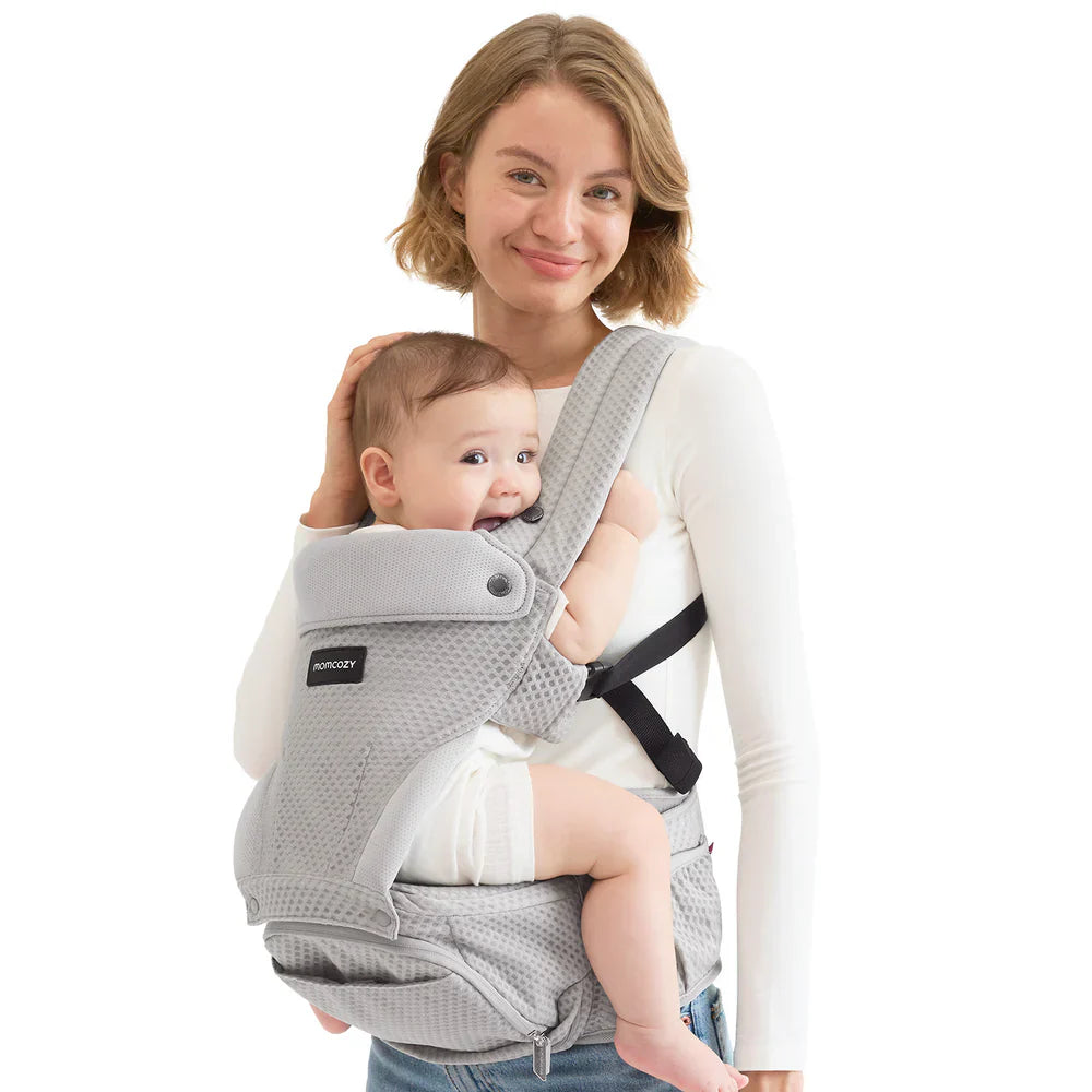 Momcozy 2 во 1 ергономски кенгур со седиште