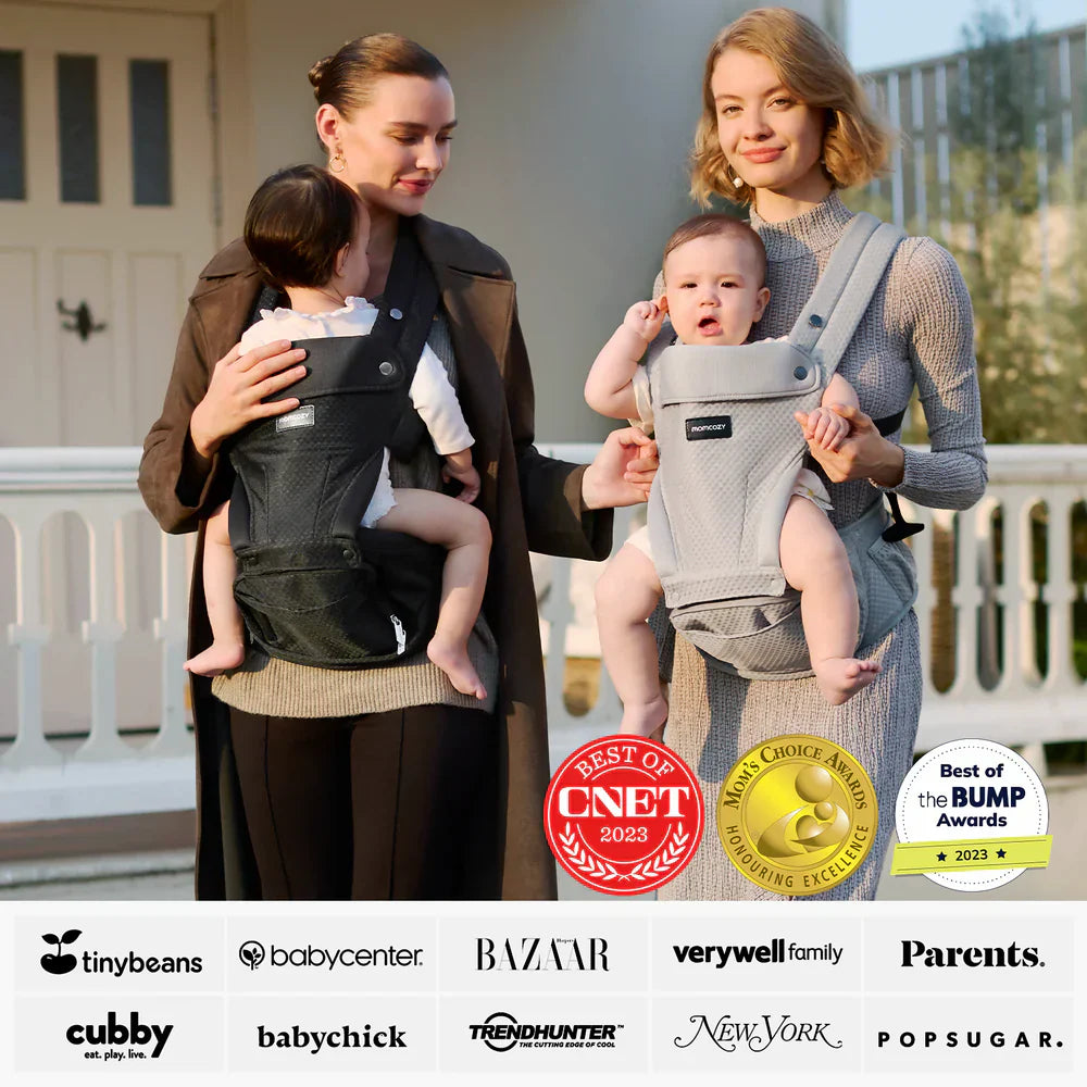 Momcozy 2 во 1 ергономски кенгур со седиште