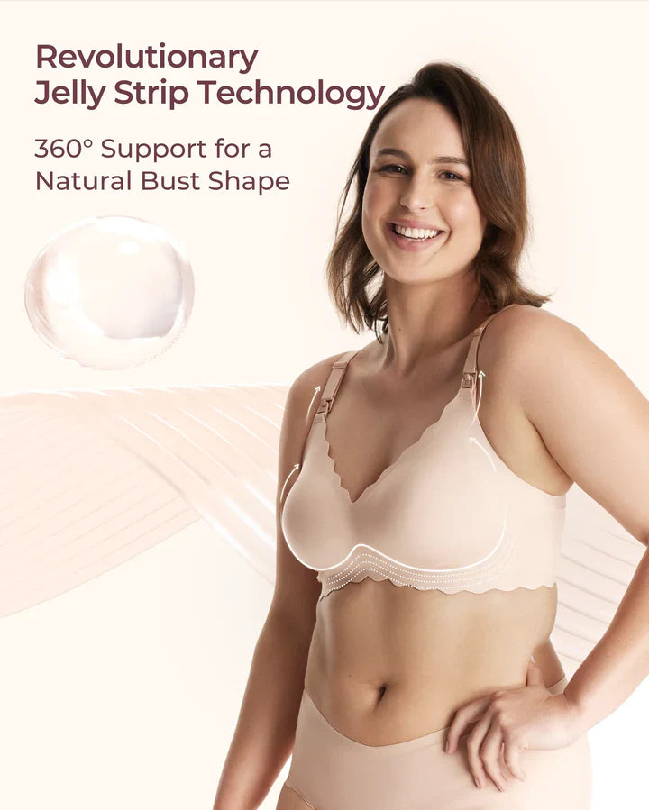 Momcozy Jelly Strip безжичен градник за доење со врвна поддршка и комфор