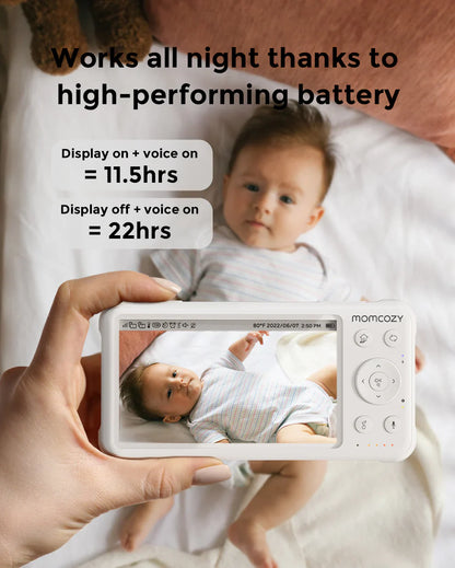 Momcozy смарт бебе камера со 5''екран и долготрајна батерија