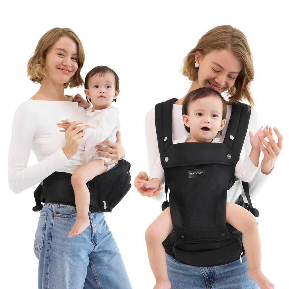 Momcozy 2 во 1 ергономски кенгур со седиште