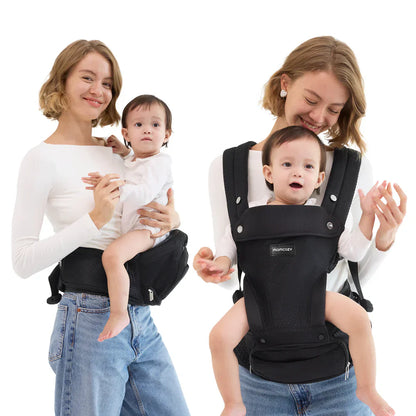 Momcozy 2 во 1 ергономски кенгур со седиште
