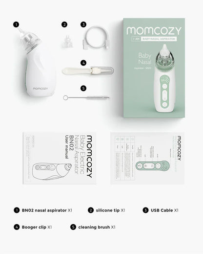 Momcozy BN02 назален аспиратор со долго траење на батерија и силно вшмукување