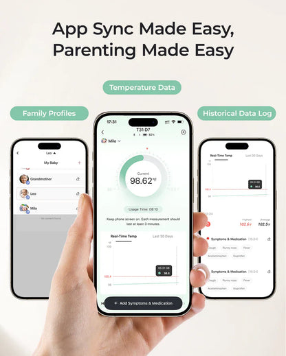 Momcozy Smart Baby нослив термометар со апликација за следење на температура