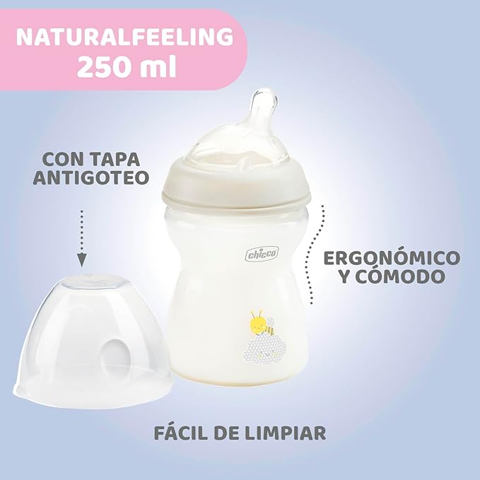 Chicco Natural Feeling Шише за бебиња +2месеци 250мл