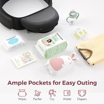 Momcozy 2 во 1 ергономски кенгур со седиште