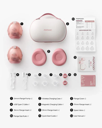 Momcozy Air 1 Ultra-Slim бежична електрична пумпа за гради