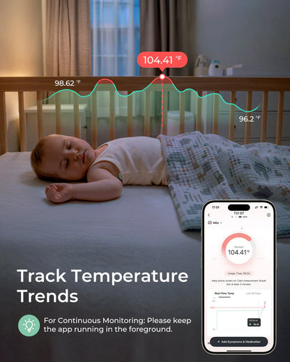 Momcozy Smart Baby нослив термометар со апликација за следење на температура