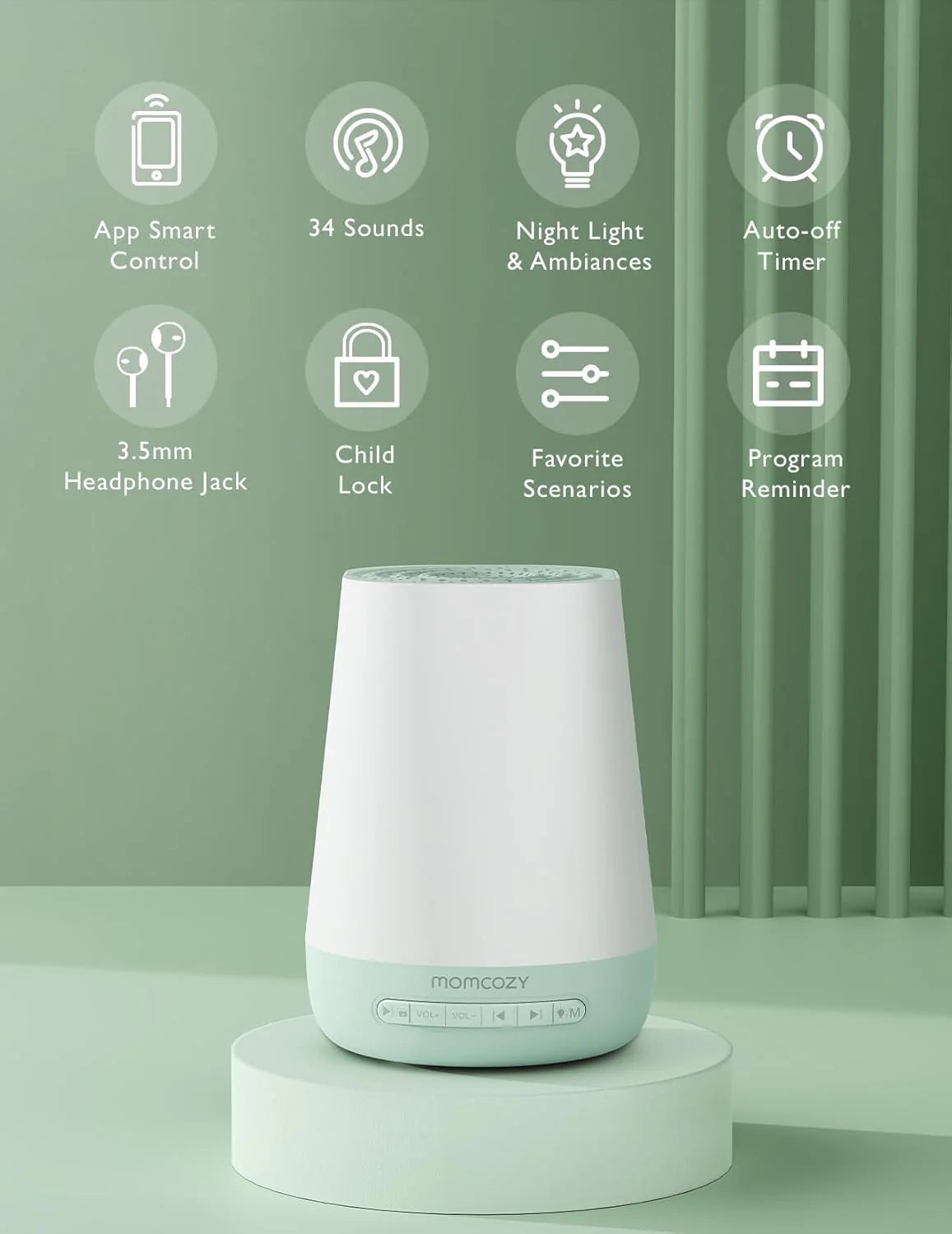 Momcozy Smart Baby машина со звуци и контрола од телефон