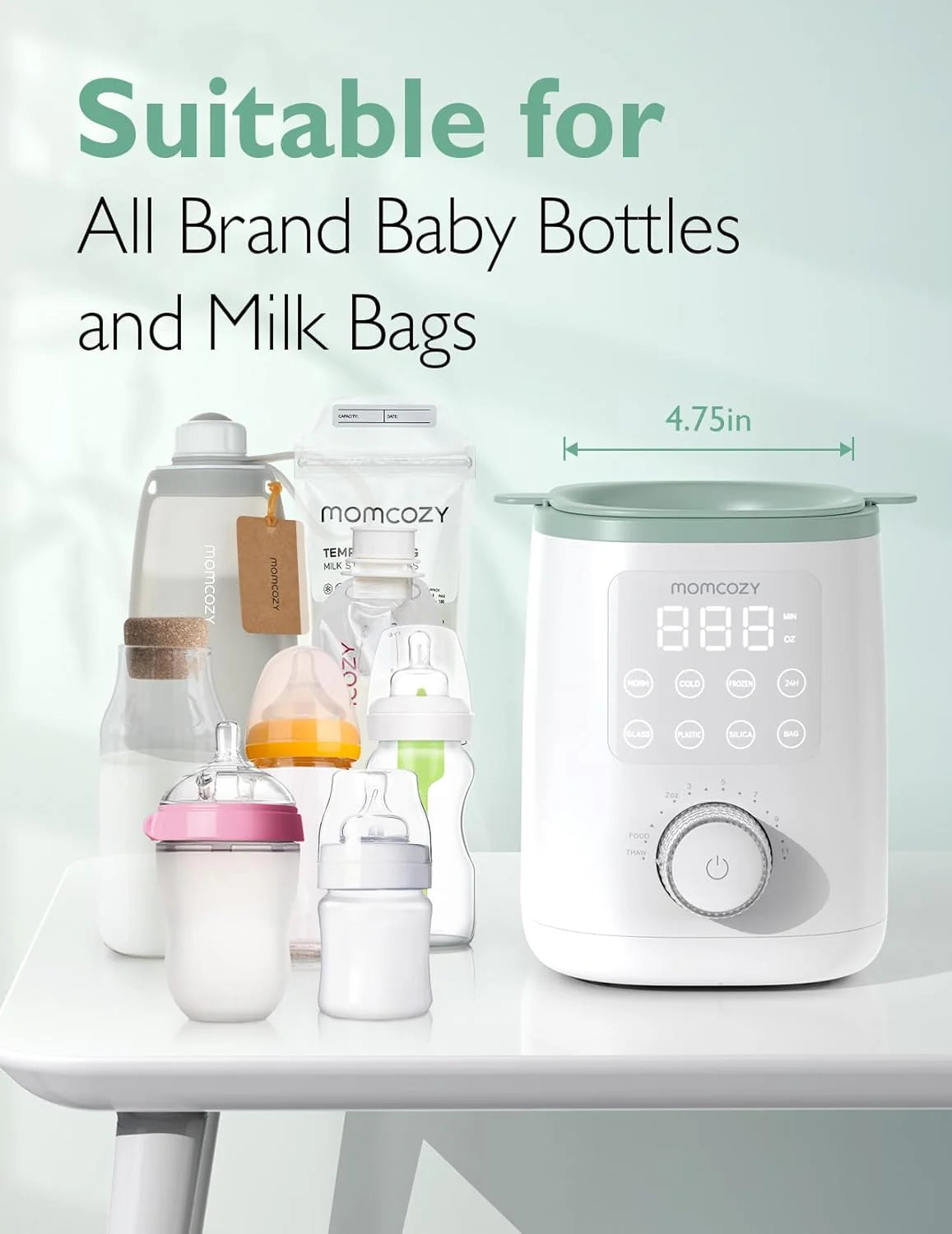 Momcozy Nutri Smart аналоген, мултифукнционален грејач за шишиња