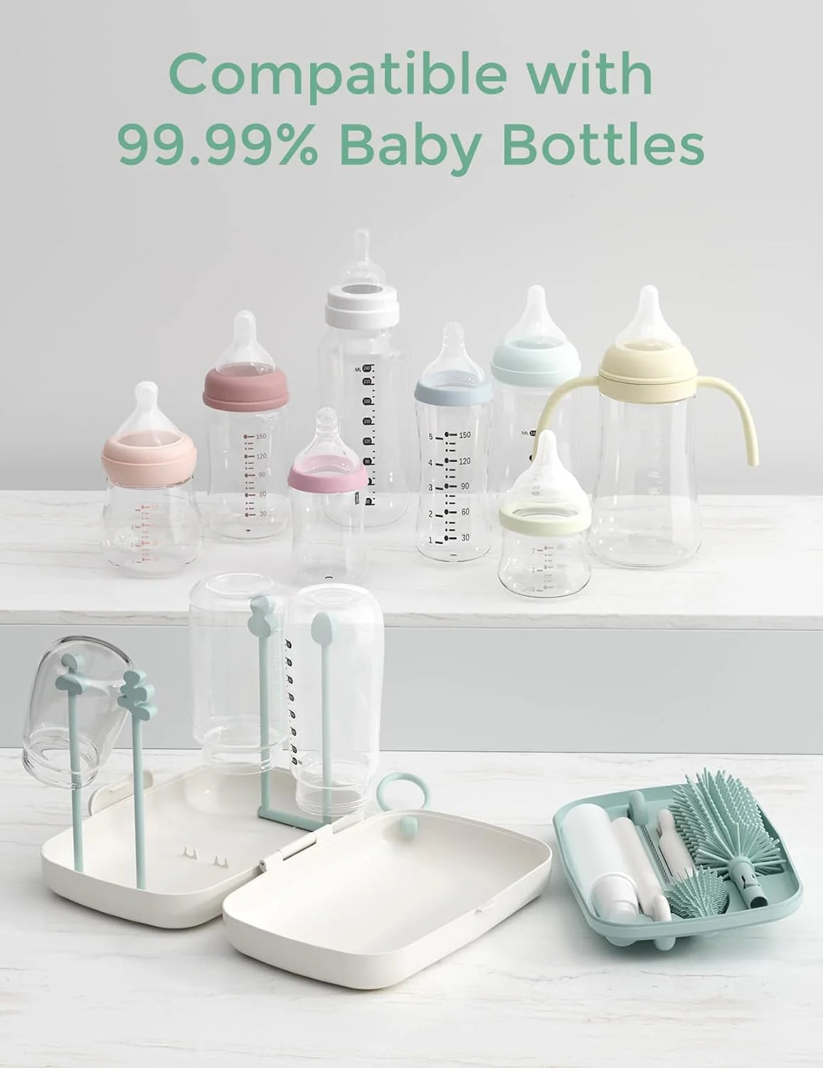 Momcozy 7 во 1 сет за чистење на бебешки шишиња