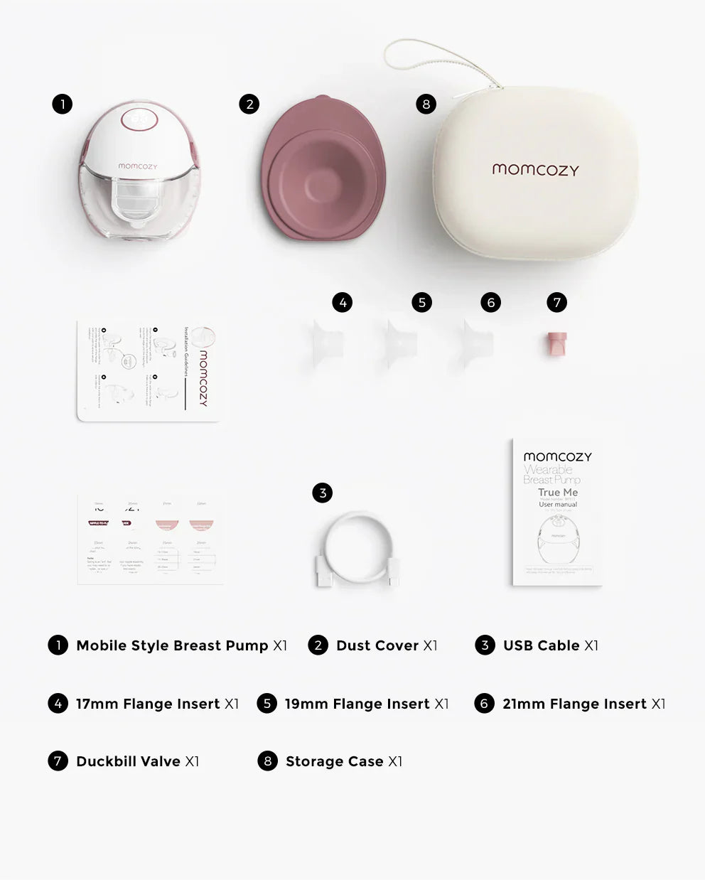 Momcozy M6 пренослива единечна електрична пумпа за гради