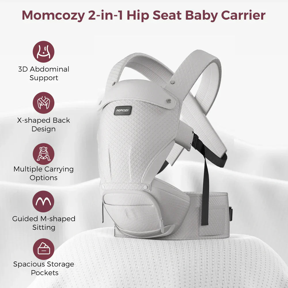 Momcozy 2 во 1 ергономски кенгур со седиште