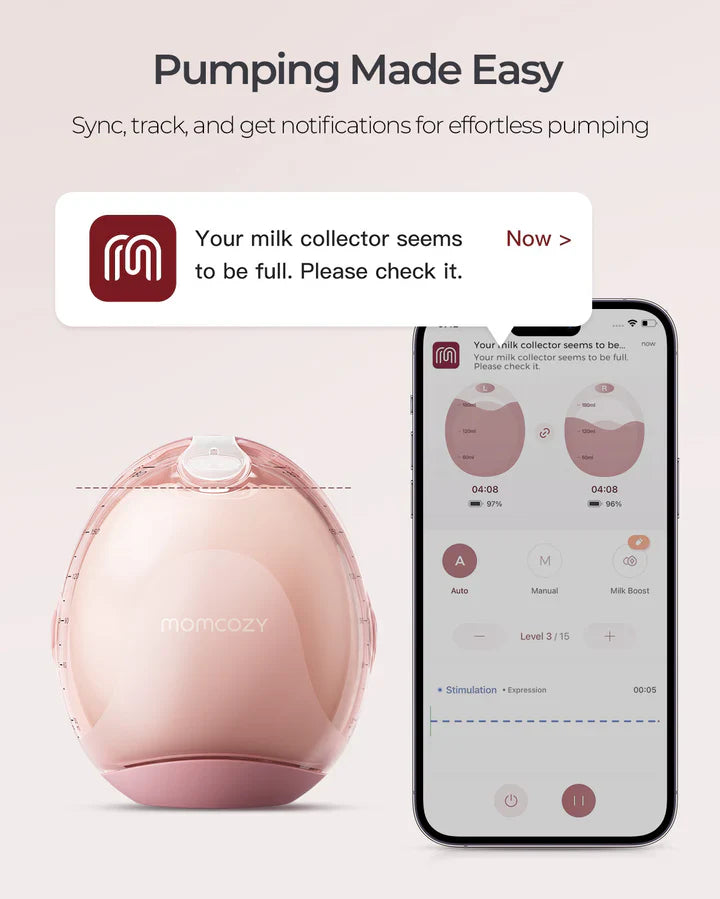Momcozy Air 1 Ultra-Slim бежична електрична пумпа за гради