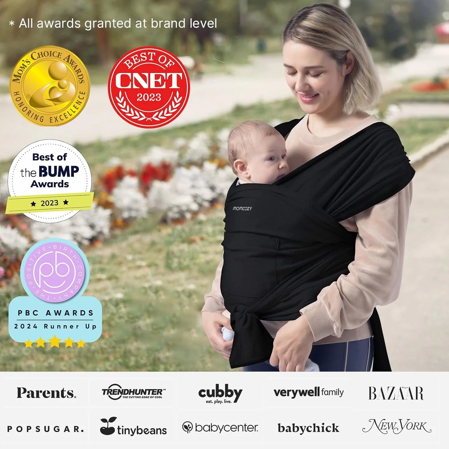 Momcozy марама за носење на бебе