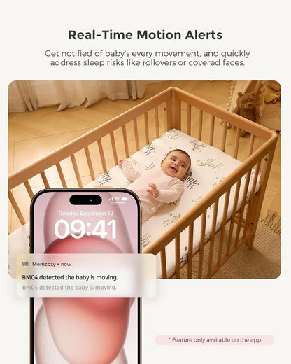 Momcozy смарт бебе камера со 5''екран и двојна функција