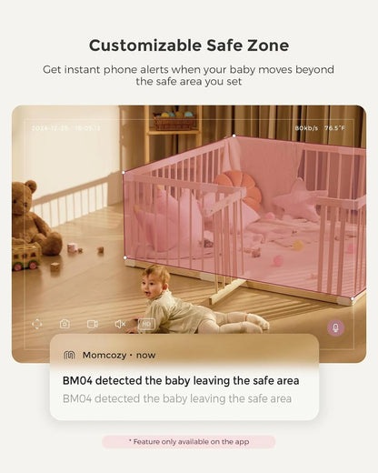 Momcozy смарт бебе камера со 5''екран и двојна функција