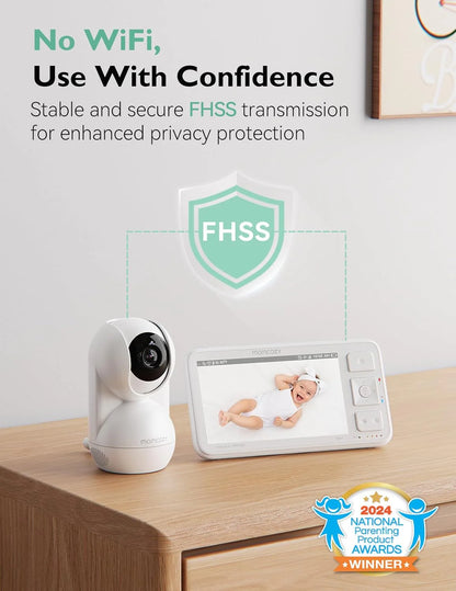 Momcozy бебе камера со 5.5'' Full HD екран и моќна батерија