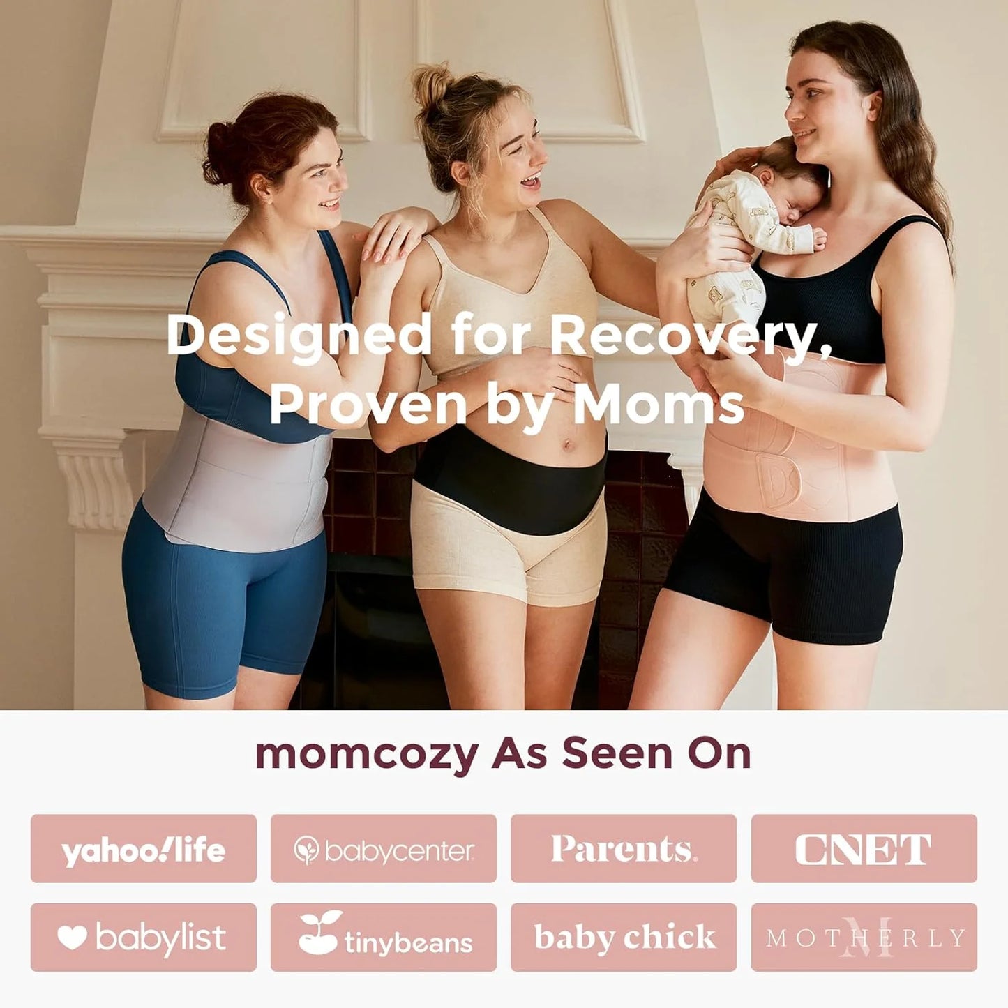 Momcozy Ergowrap Standard корсет за постпартум поддршка на абдомен со ергономски дизајн и лесен материјал