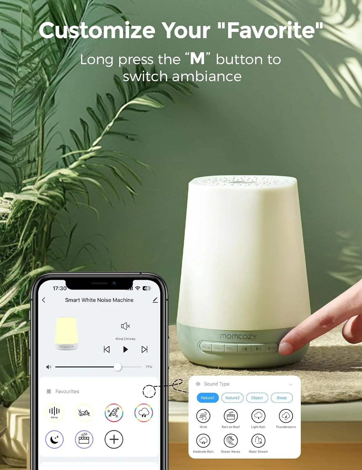 Momcozy Smart Baby машина со звуци и контрола од телефон