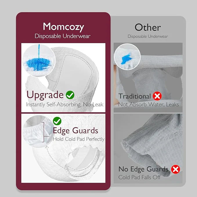 Momcozy постпартум гаќички за еднократна употреба 12 парчиња
