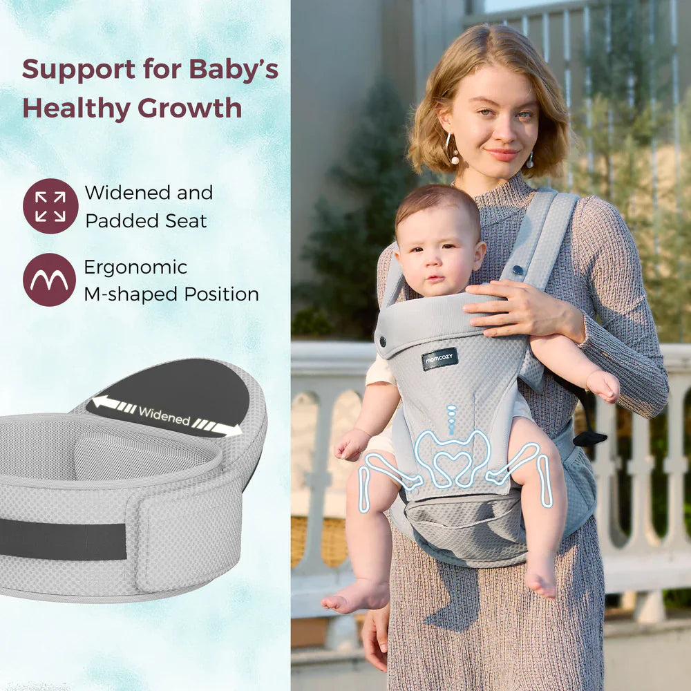 Momcozy 2 во 1 ергономски кенгур со седиште