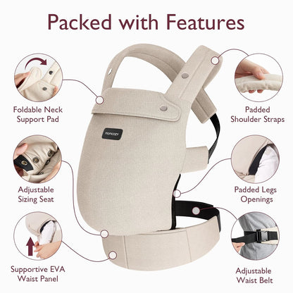 Momcozy BC001 ергономски бебешки кенгур 7-20кг