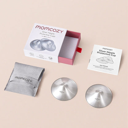 Momcozy 999 Sterling Silver сребрени штитници за брадавици 55мм