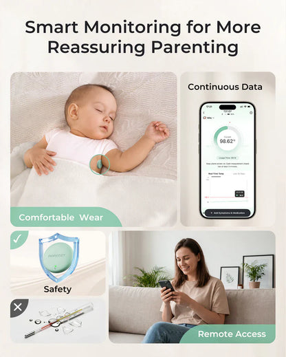 Momcozy Smart Baby нослив термометар со апликација за следење на температура