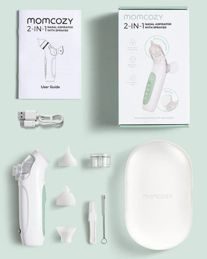 Momcozy BN007 2 во 1 електричен назален спреј и аспиратор