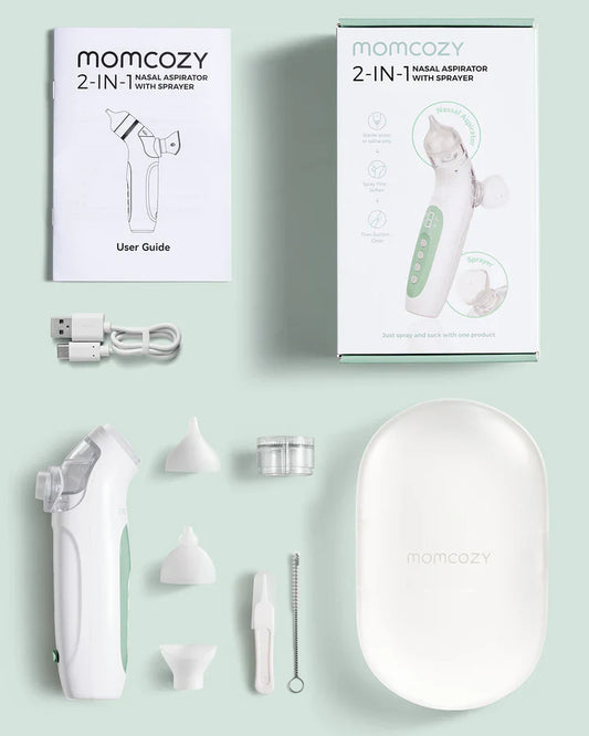Momcozy BN007 2 во 1 електричен назален спреј и аспиратор