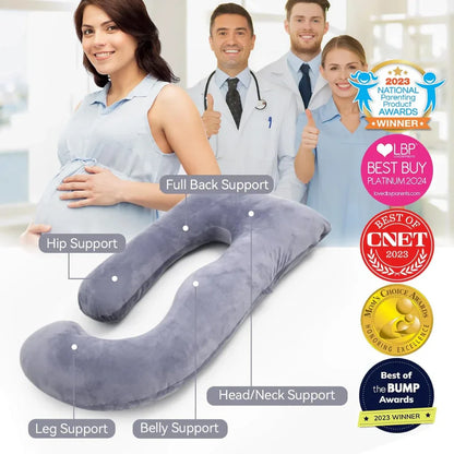 Momcozy PP101 U форма на перница за трудници за целосна поддршка