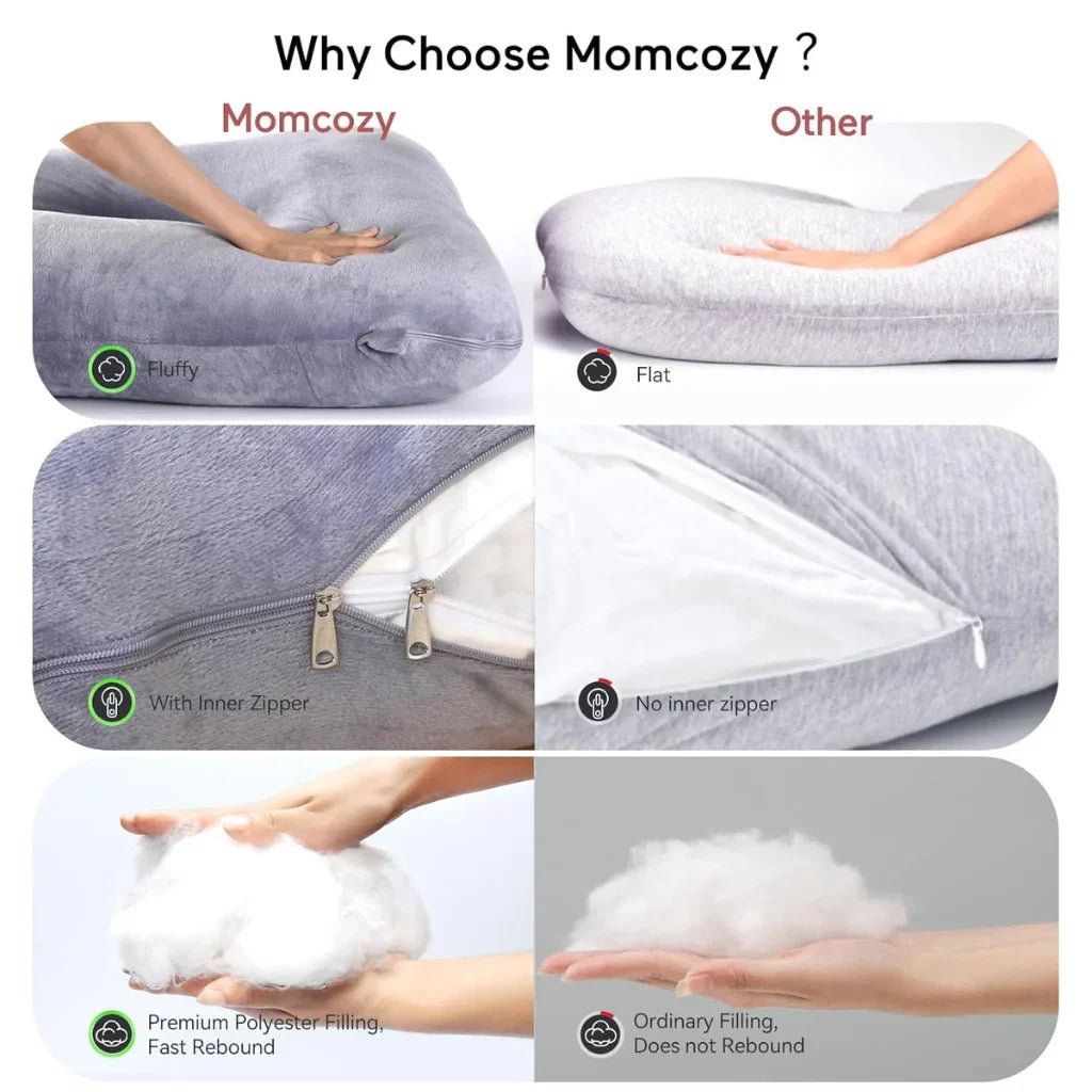 Momcozy PP101 U форма на перница за трудници за целосна поддршка