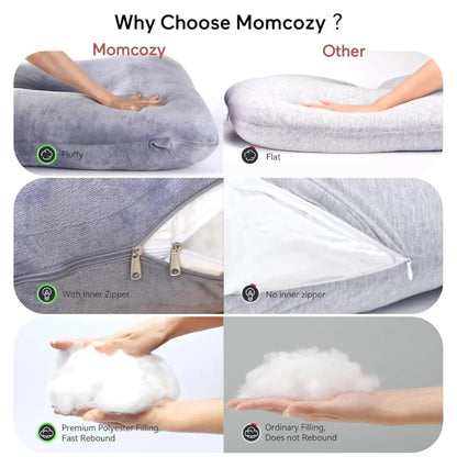 Momcozy PP101 U форма на перница за трудници за целосна поддршка
