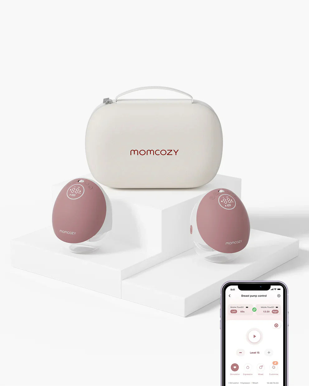 Momcozy M9 пренослива двојна електрична пумпа за гради