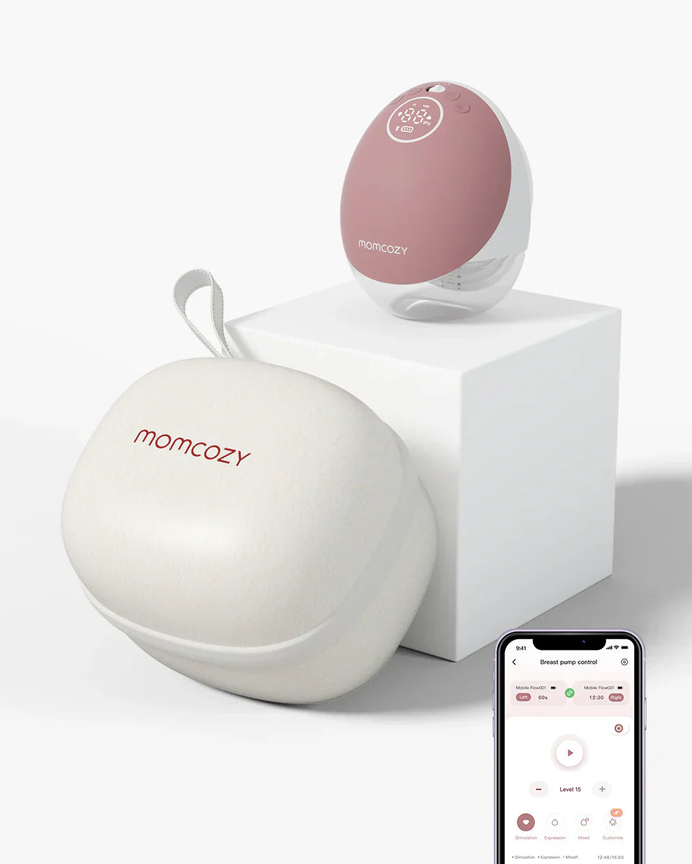 Momcozy M9 пренослива единечна електрична пумпа за гради