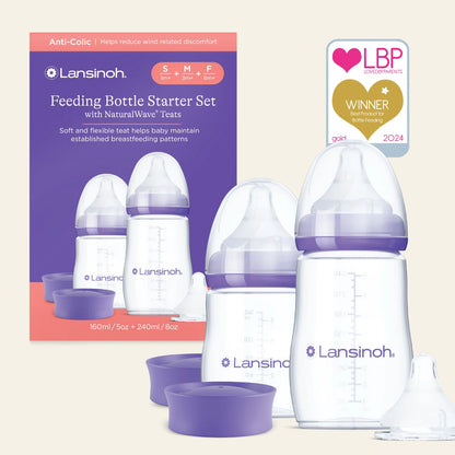 Lansinoh Сет од две шишиња Natural Wave 240мл и 160мл