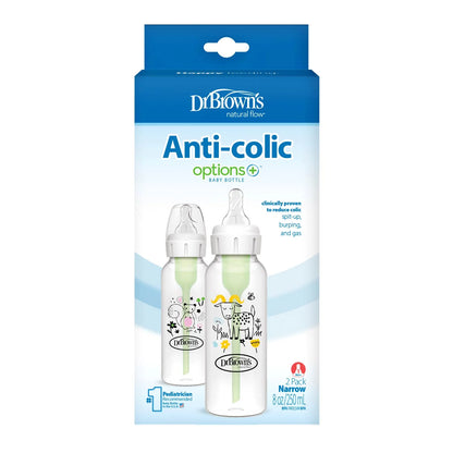 Dr. Browns Anti-Colic Шише со тесна цуцла и дезен 250m
