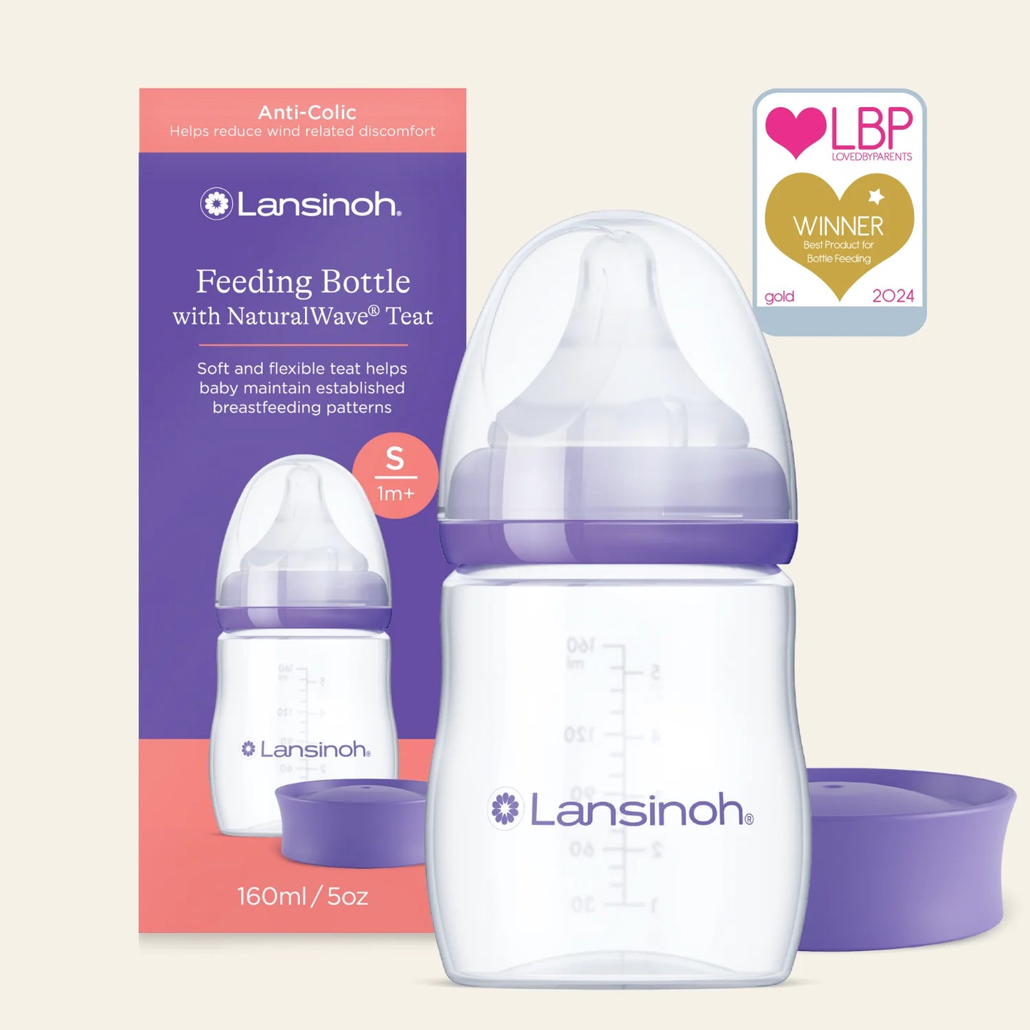 Lansinoh Шише со цуцла 160ml