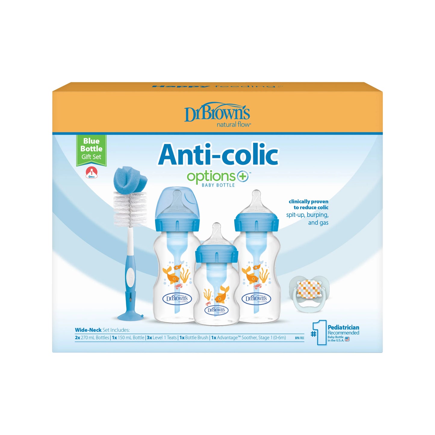 Dr. Browns Anti-Colic Baby Blue сет за поклон