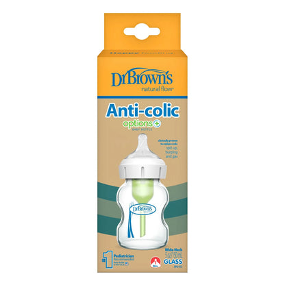 Dr. Browns Anti-Colic Стаклено шише со широка цуцла 150ml