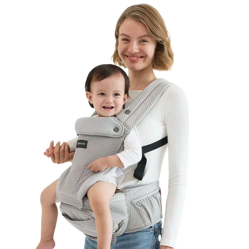 Momcozy 2 во 1 ергономски кенгур со седиште