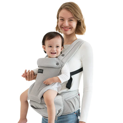 Momcozy 2 во 1 ергономски кенгур со седиште