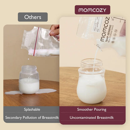 Momcozy кеси за складирање на мајчино млеко со отвор за турање