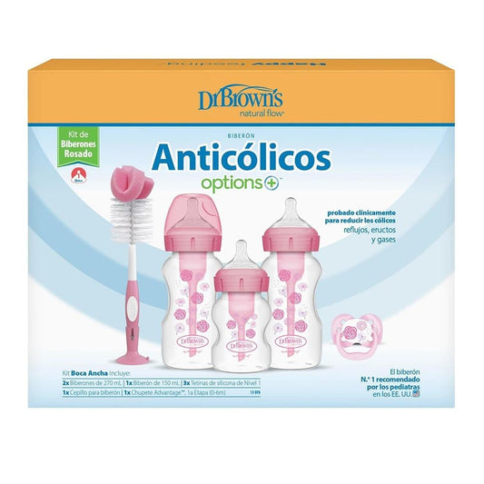 Dr. Browns Anti-Colic Pink сет за поклон